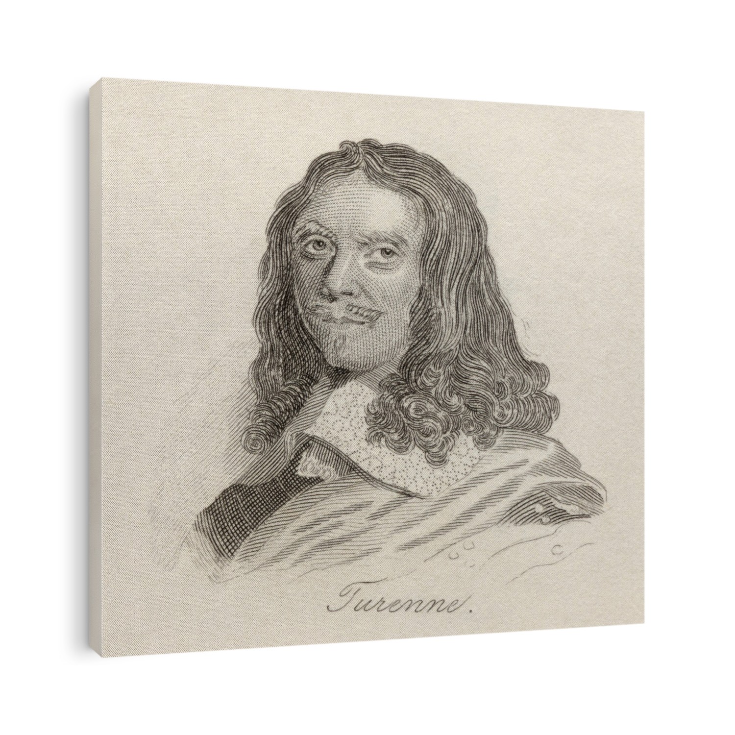 Henri De La Tour D'auvergne, Vicomte De Turenne, 1611 â€“ 1675. French Military Leader And Marshal Of France. From The Book Crabbs Historical Dictionary Published 1825