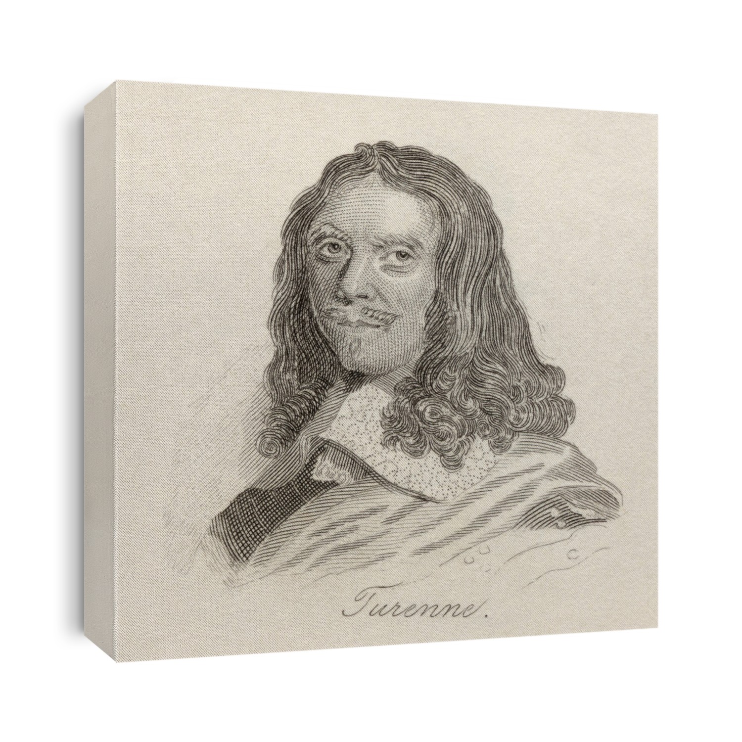 Henri De La Tour D'auvergne, Vicomte De Turenne, 1611 â€“ 1675. French Military Leader And Marshal Of France. From The Book Crabbs Historical Dictionary Published 1825