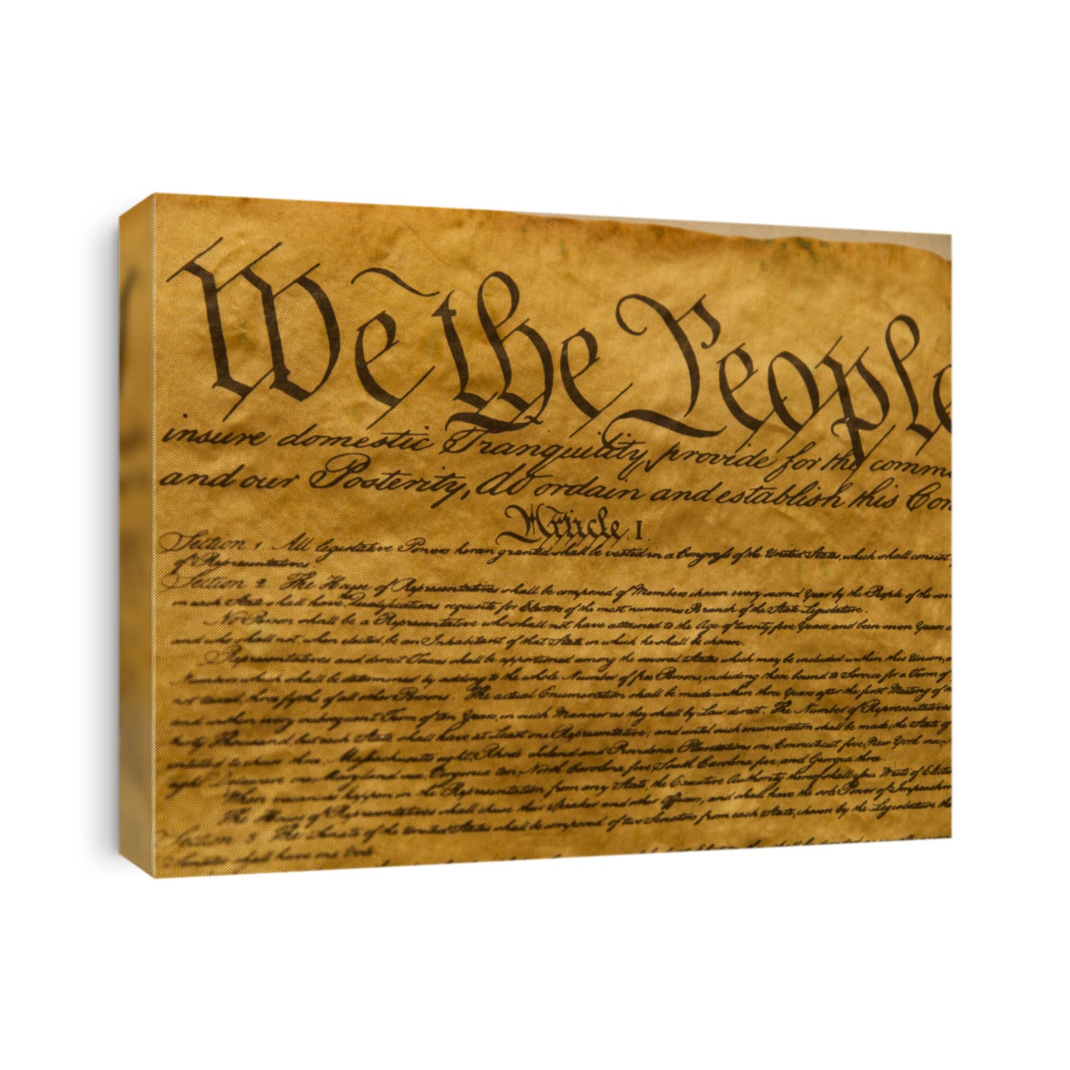 USA Constitution Parchment