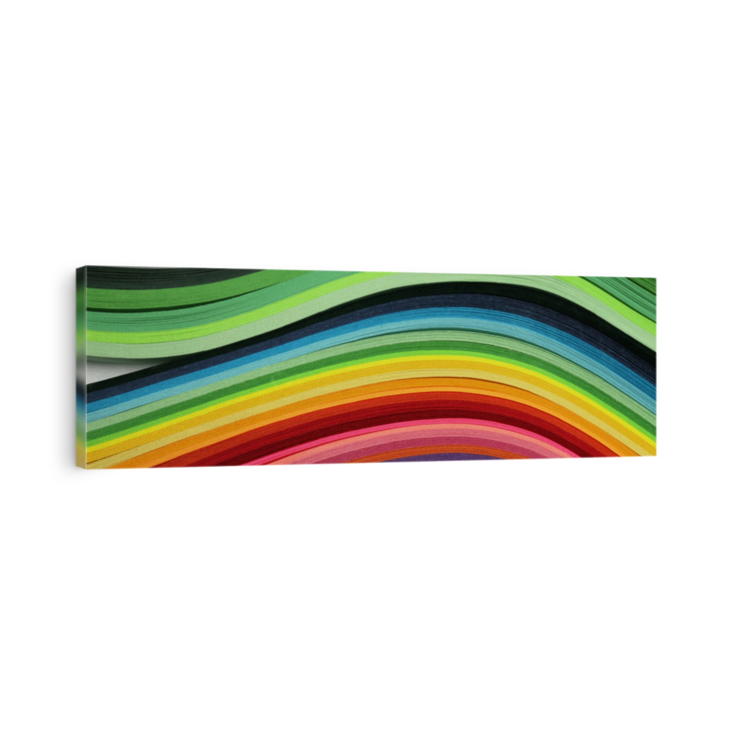 Abstract color rainbow strip paper background. Horizontal long posters.