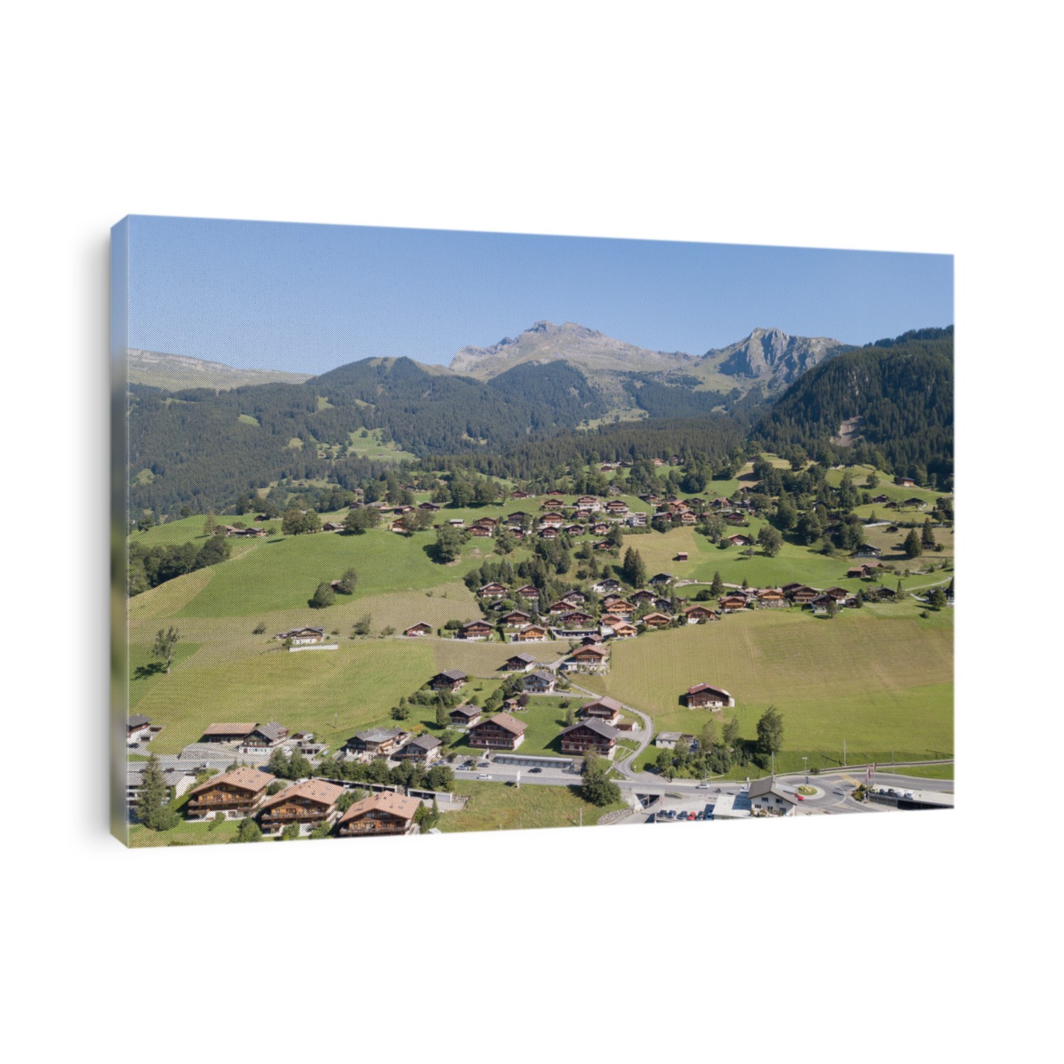 Famous village Grindelwald in swiss alps - starting point for train tours in the Jungfrau region